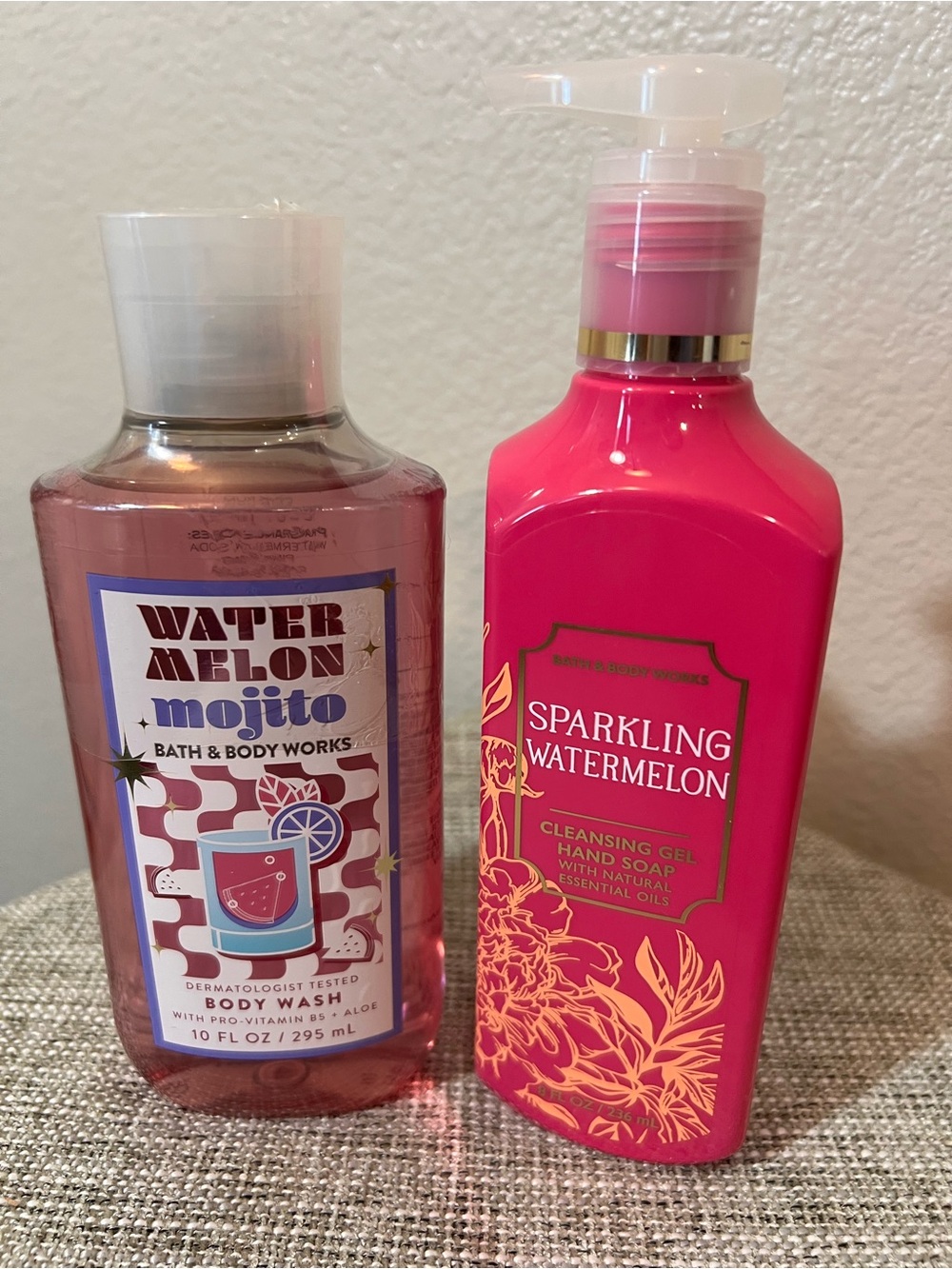 Bath & Body Works Sparkling Watermelon & Watermelon Mojito Body Care - Pink